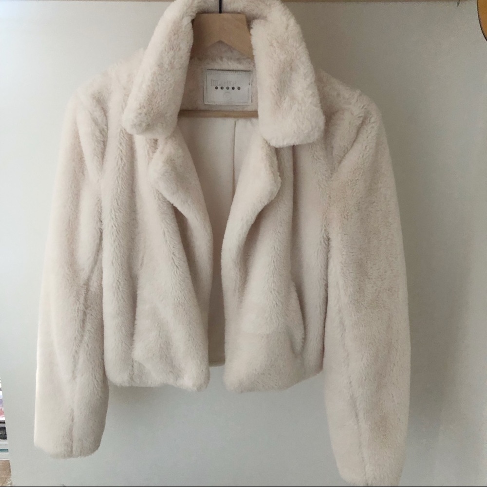 Blank NYC furry jacket